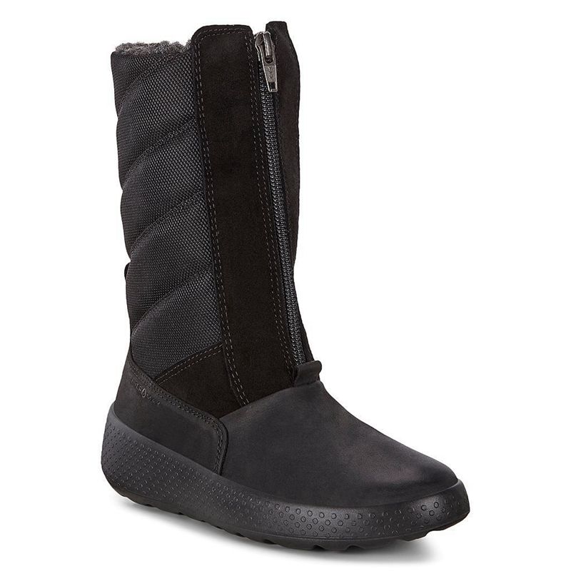 Kids Ecco Ukiuk - Boots Black - India SNDKGO632